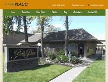 Tablet Screenshot of parkplace-turlock.com